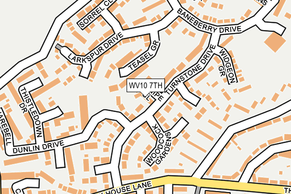 WV10 7TH map - OS OpenMap – Local (Ordnance Survey)