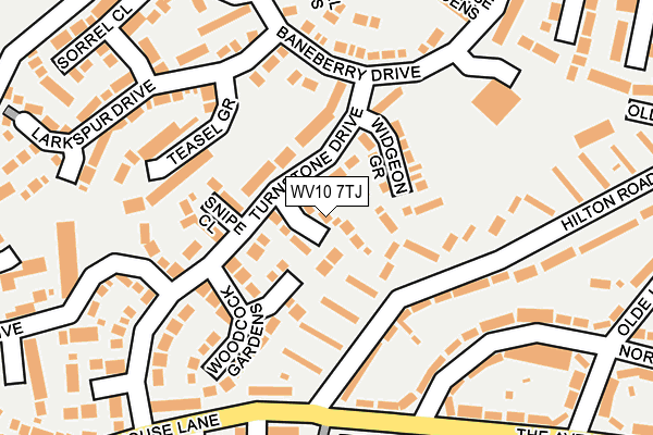 WV10 7TJ map - OS OpenMap – Local (Ordnance Survey)