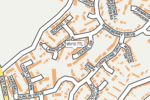 WV10 7TL map - OS OpenMap – Local (Ordnance Survey)