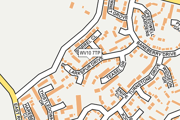 WV10 7TP map - OS OpenMap – Local (Ordnance Survey)