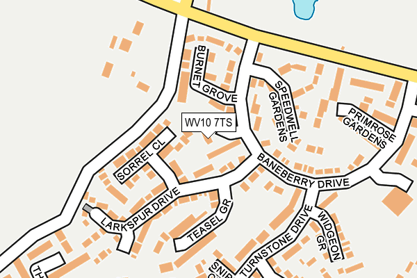 WV10 7TS map - OS OpenMap – Local (Ordnance Survey)