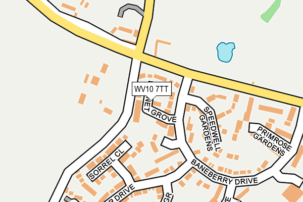WV10 7TT map - OS OpenMap – Local (Ordnance Survey)