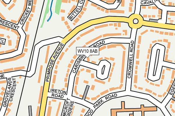 WV10 8AB map - OS OpenMap – Local (Ordnance Survey)