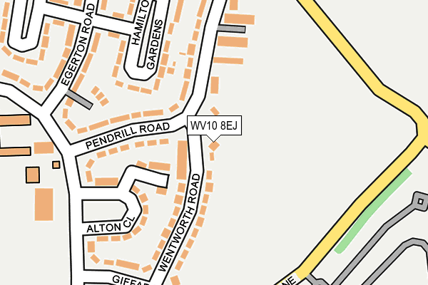 WV10 8EJ map - OS OpenMap – Local (Ordnance Survey)