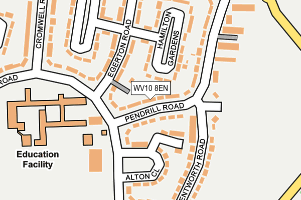 WV10 8EN map - OS OpenMap – Local (Ordnance Survey)