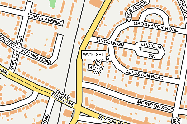 WV10 8HL map - OS OpenMap – Local (Ordnance Survey)