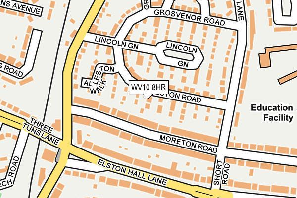 WV10 8HR map - OS OpenMap – Local (Ordnance Survey)