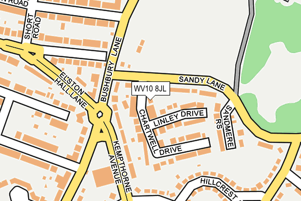 WV10 8JL map - OS OpenMap – Local (Ordnance Survey)