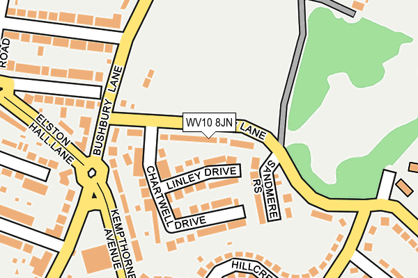 WV10 8JN map - OS OpenMap – Local (Ordnance Survey)