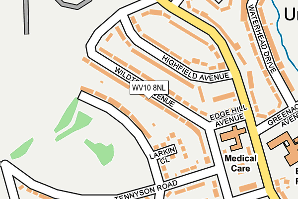 WV10 8NL map - OS OpenMap – Local (Ordnance Survey)