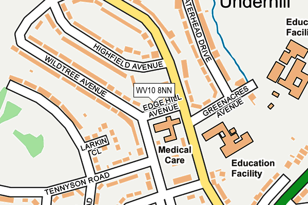 WV10 8NN map - OS OpenMap – Local (Ordnance Survey)