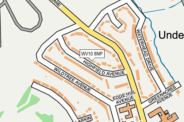 WV10 8NP map - OS OpenMap – Local (Ordnance Survey)