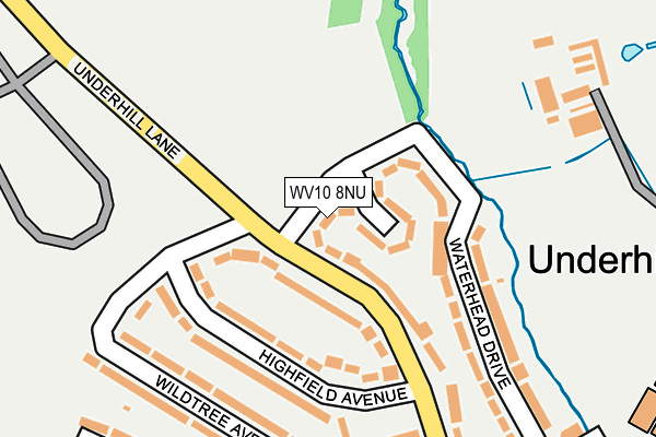 WV10 8NU map - OS OpenMap – Local (Ordnance Survey)