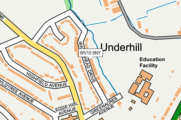 WV10 8NY map - OS OpenMap – Local (Ordnance Survey)