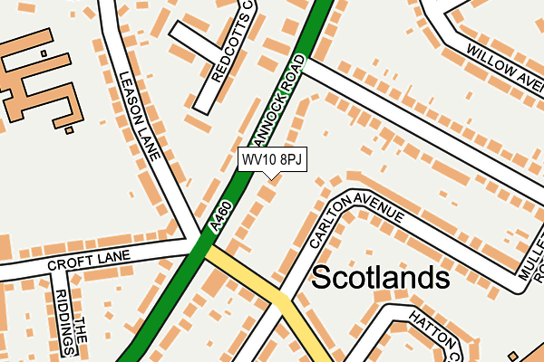 WV10 8PJ map - OS OpenMap – Local (Ordnance Survey)