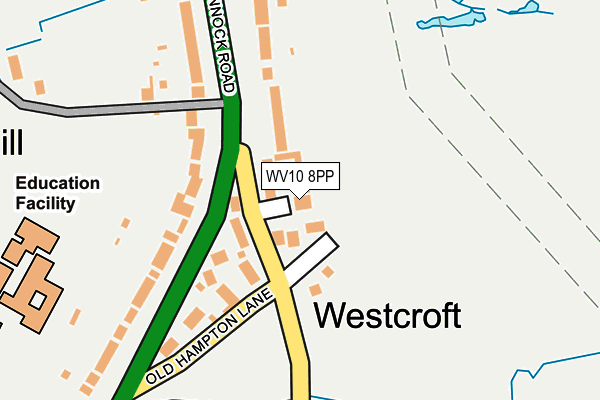 WV10 8PP map - OS OpenMap – Local (Ordnance Survey)