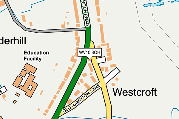 WV10 8QH map - OS OpenMap – Local (Ordnance Survey)