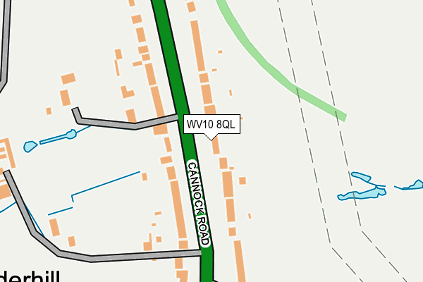 WV10 8QL map - OS OpenMap – Local (Ordnance Survey)