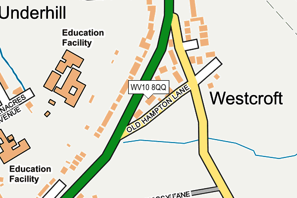 WV10 8QQ map - OS OpenMap – Local (Ordnance Survey)