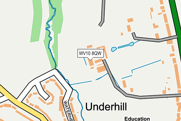 WV10 8QW map - OS OpenMap – Local (Ordnance Survey)