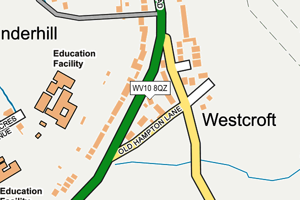 WV10 8QZ map - OS OpenMap – Local (Ordnance Survey)