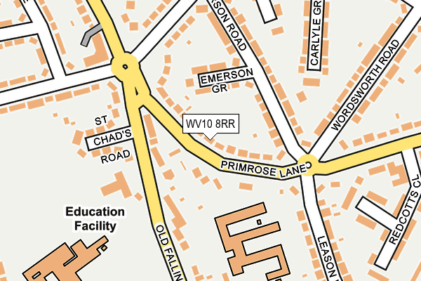 WV10 8RR map - OS OpenMap – Local (Ordnance Survey)