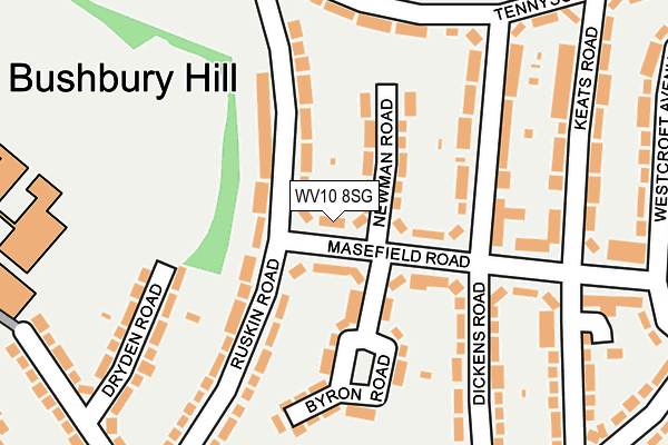 WV10 8SG map - OS OpenMap – Local (Ordnance Survey)