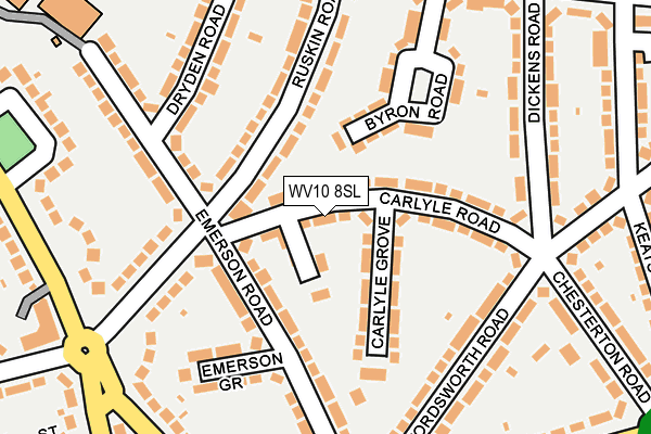 WV10 8SL map - OS OpenMap – Local (Ordnance Survey)
