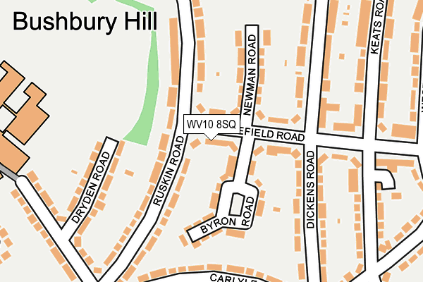 WV10 8SQ map - OS OpenMap – Local (Ordnance Survey)