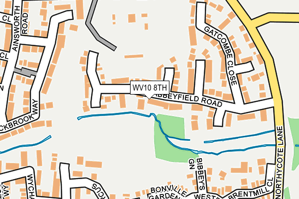 WV10 8TH map - OS OpenMap – Local (Ordnance Survey)