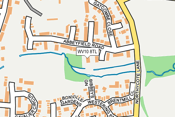 WV10 8TL map - OS OpenMap – Local (Ordnance Survey)