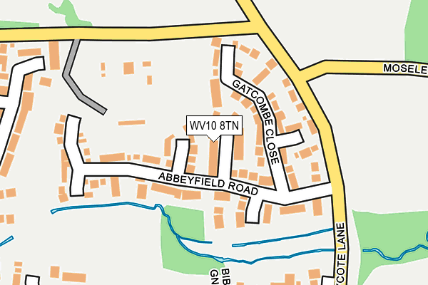 WV10 8TN map - OS OpenMap – Local (Ordnance Survey)