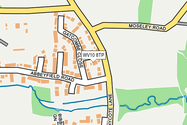 WV10 8TP map - OS OpenMap – Local (Ordnance Survey)