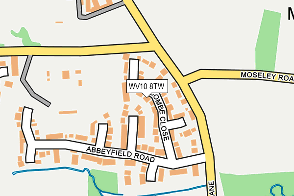 WV10 8TW map - OS OpenMap – Local (Ordnance Survey)