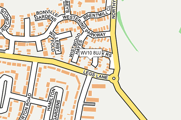 WV10 8UJ map - OS OpenMap – Local (Ordnance Survey)