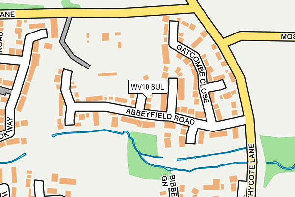 WV10 8UL map - OS OpenMap – Local (Ordnance Survey)