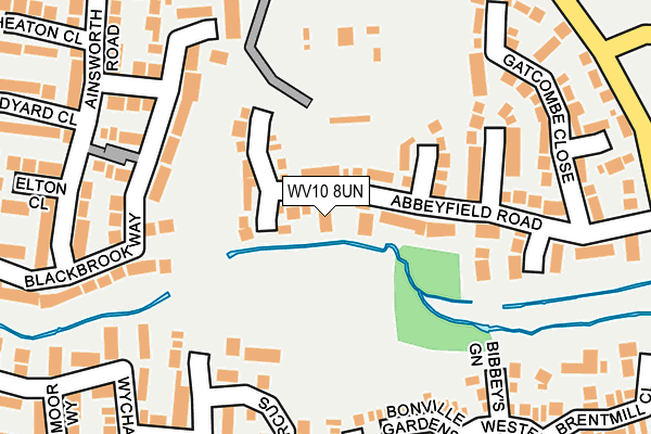 WV10 8UN map - OS OpenMap – Local (Ordnance Survey)