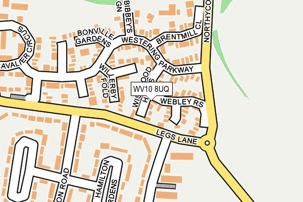 WV10 8UQ map - OS OpenMap – Local (Ordnance Survey)