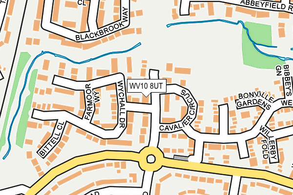 WV10 8UT map - OS OpenMap – Local (Ordnance Survey)