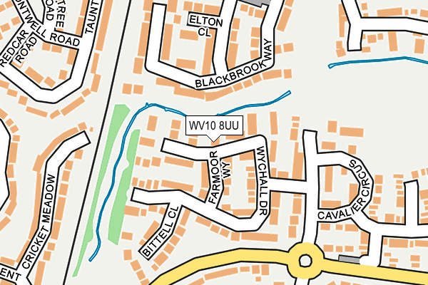 WV10 8UU map - OS OpenMap – Local (Ordnance Survey)