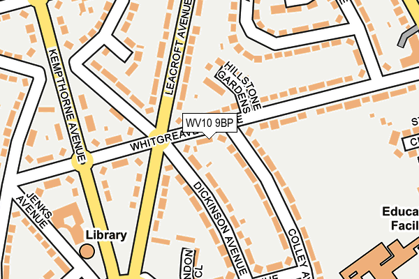 WV10 9BP map - OS OpenMap – Local (Ordnance Survey)