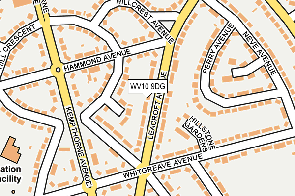 WV10 9DG map - OS OpenMap – Local (Ordnance Survey)
