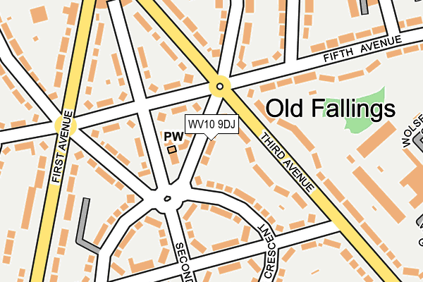 WV10 9DJ map - OS OpenMap – Local (Ordnance Survey)