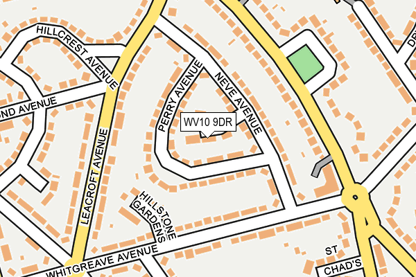 WV10 9DR map - OS OpenMap – Local (Ordnance Survey)