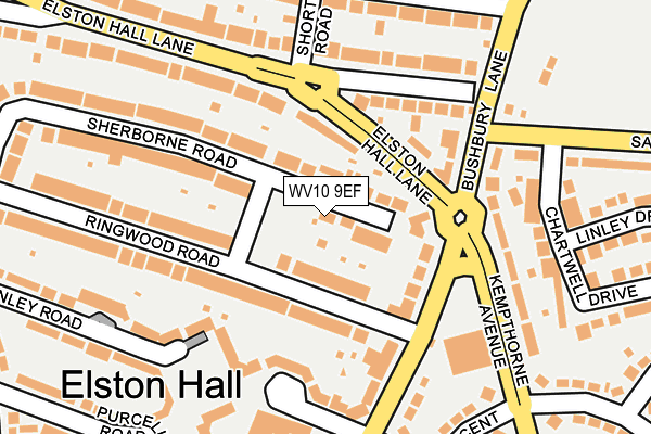 WV10 9EF map - OS OpenMap – Local (Ordnance Survey)