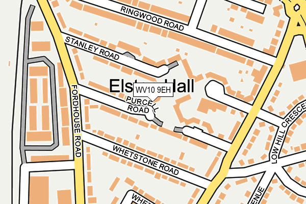 WV10 9EH map - OS OpenMap – Local (Ordnance Survey)