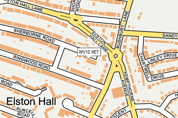 WV10 9ET map - OS OpenMap – Local (Ordnance Survey)