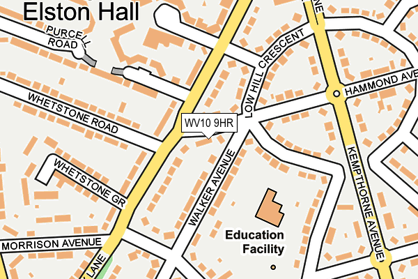 WV10 9HR map - OS OpenMap – Local (Ordnance Survey)