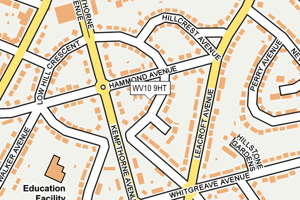 WV10 9HT map - OS OpenMap – Local (Ordnance Survey)