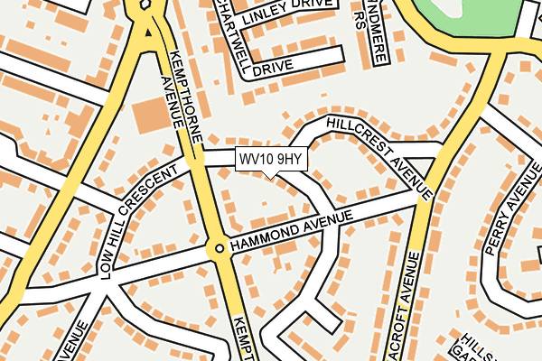 WV10 9HY map - OS OpenMap – Local (Ordnance Survey)